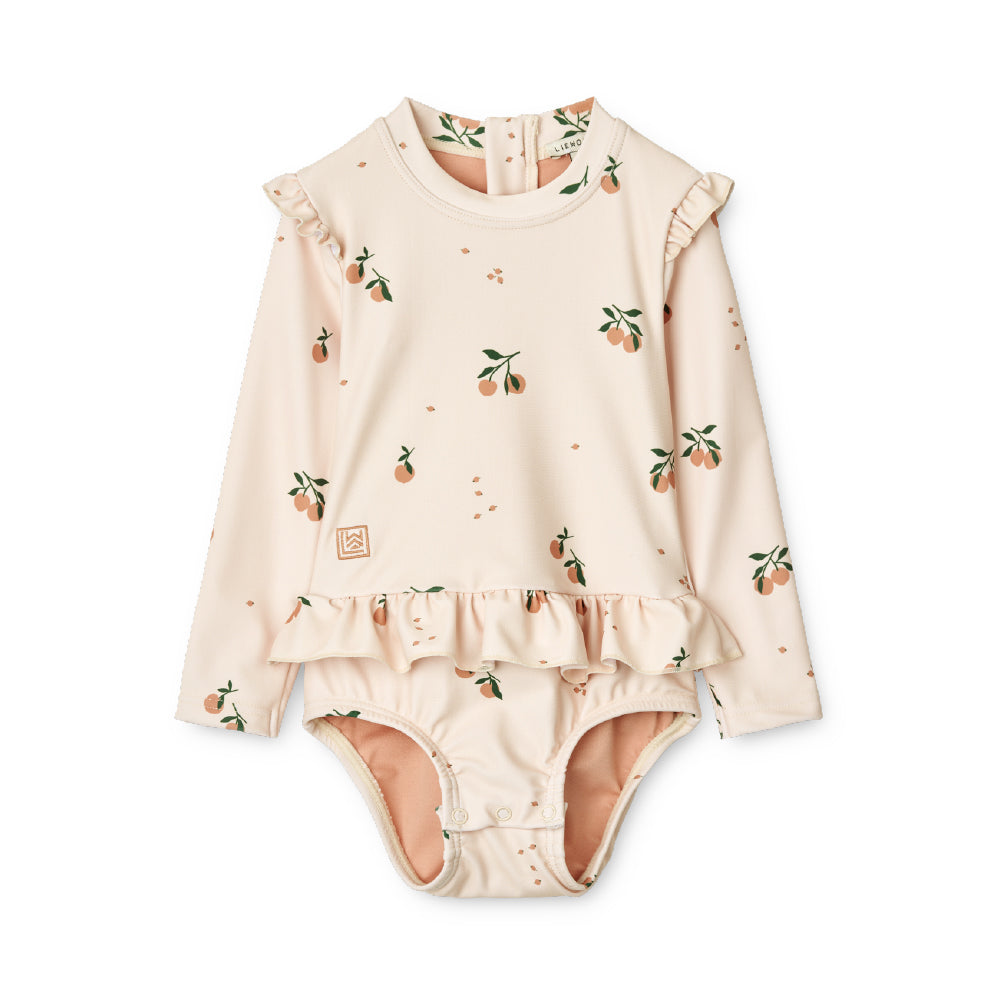 Sille Baby 長袖スイムスーツ - Peach