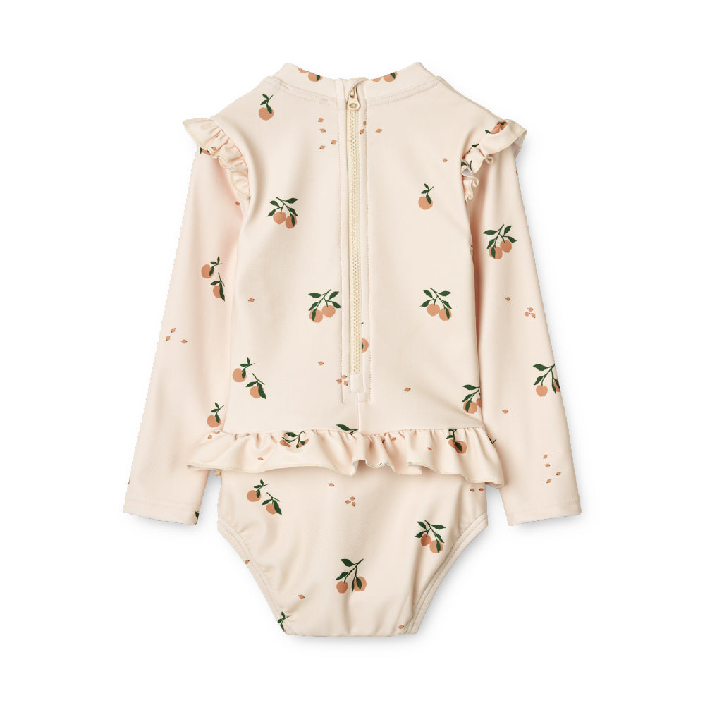 Sille Baby 長袖スイムスーツ - Peach