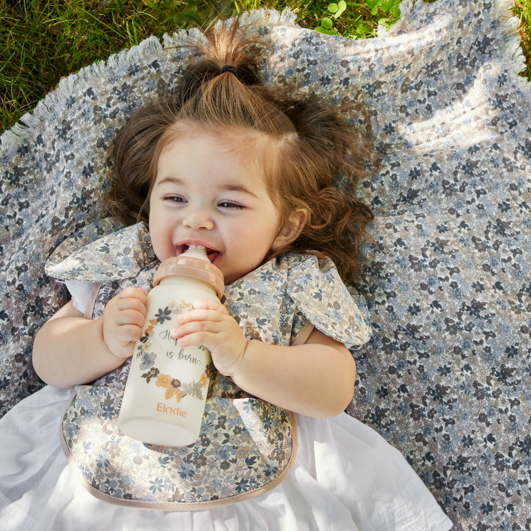 お食事エプロン - Blue Garden Light