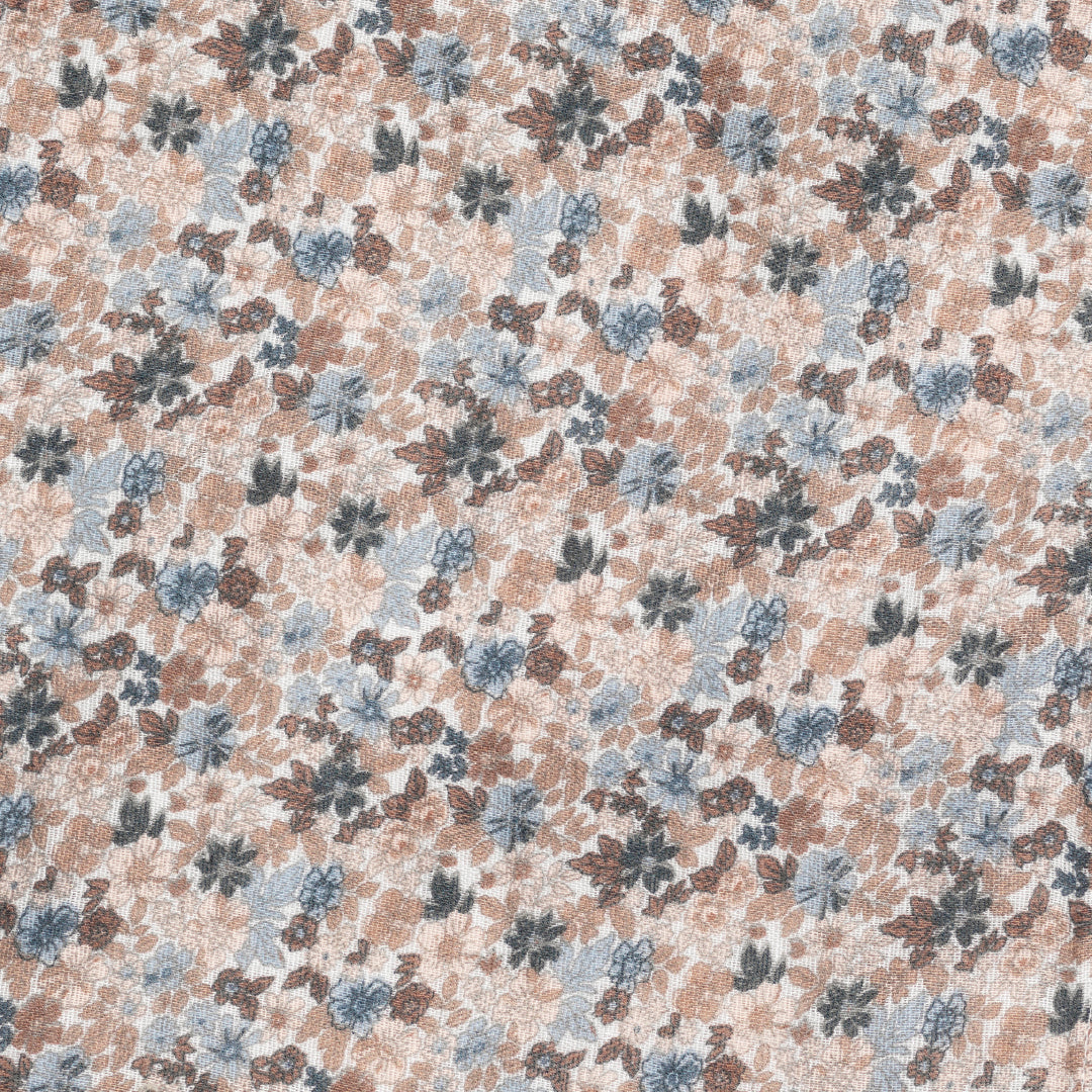 バンブーモスリンブランケット- Blue Garden Light