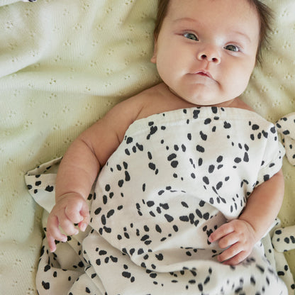 バンブーモスリンブランケット- Dalmatian Dots