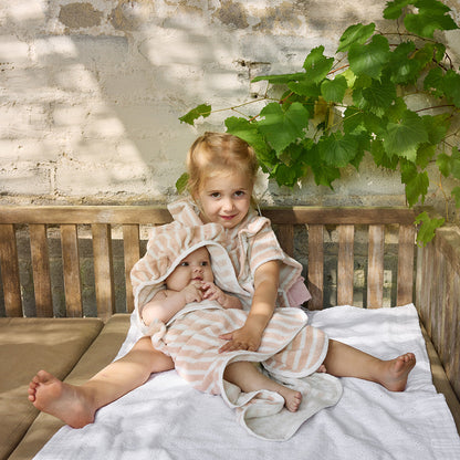 フード付きタオル  - Candy stripes