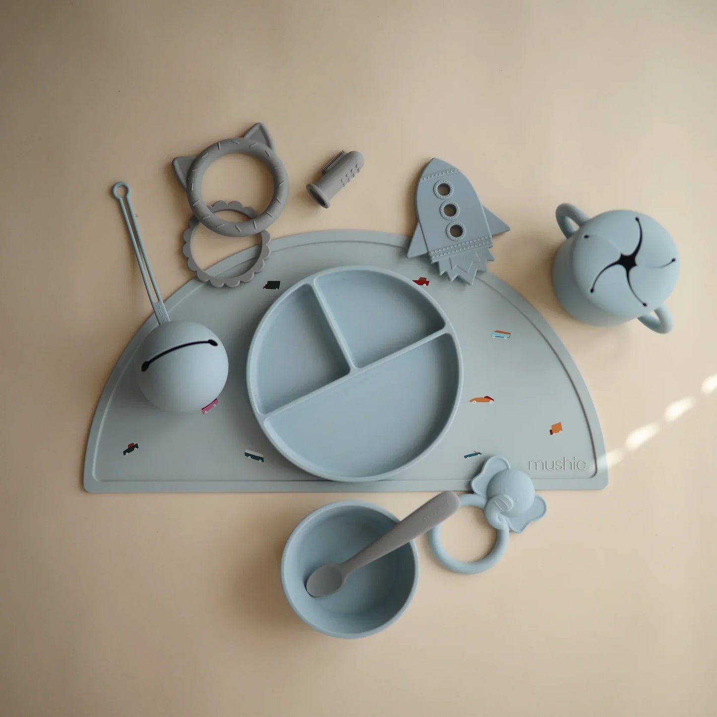 お食事エプロン＆マットセット - Retro Cars Set