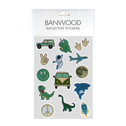 BANWOOD 反射ステッカー DINOSAURS
