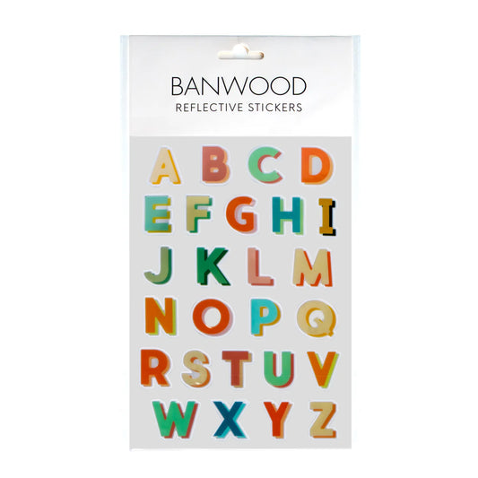 BANWOOD 反射ステッカー ALPHABET