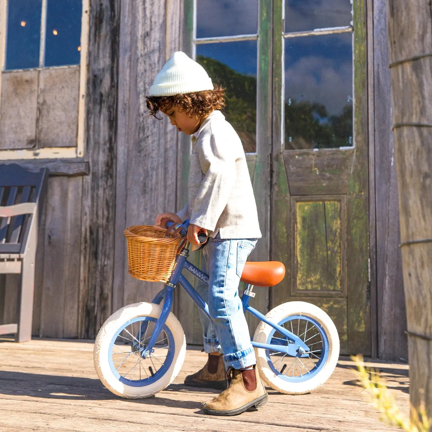 BANWOOD バランスバイク FIRST GO VINTAGE - BLUE
