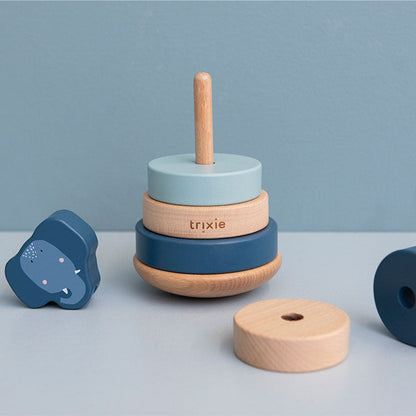 ウッデン スタッキング トイ - Mrs. Elephant