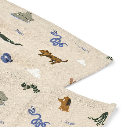 Lewis モスリンクロス 2枚セット - Around the world