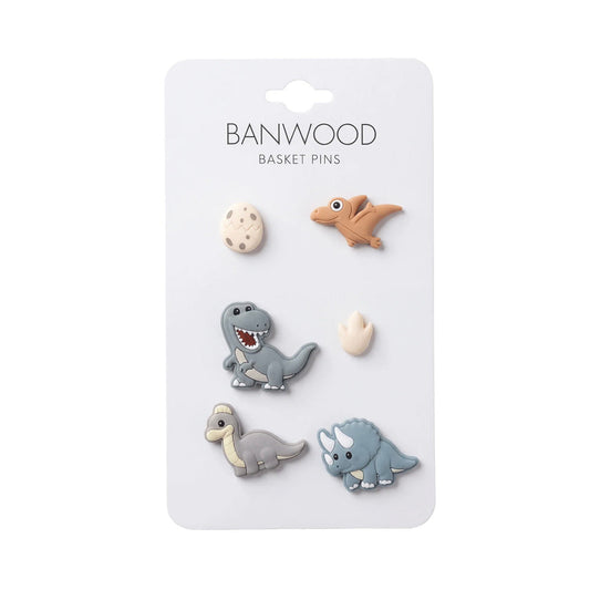 BANWOOD バスケットピンズ - DINOSAURS