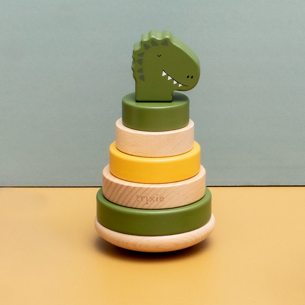 ウッデン スタッキング トイ -Mr. Dino