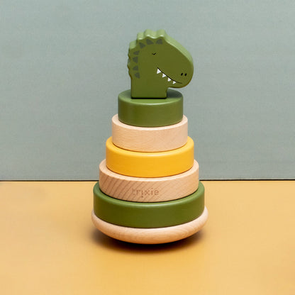 ウッデン スタッキング トイ -Mr. Dino