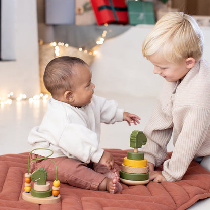 ウッデン スタッキング トイ -Mr. Dino