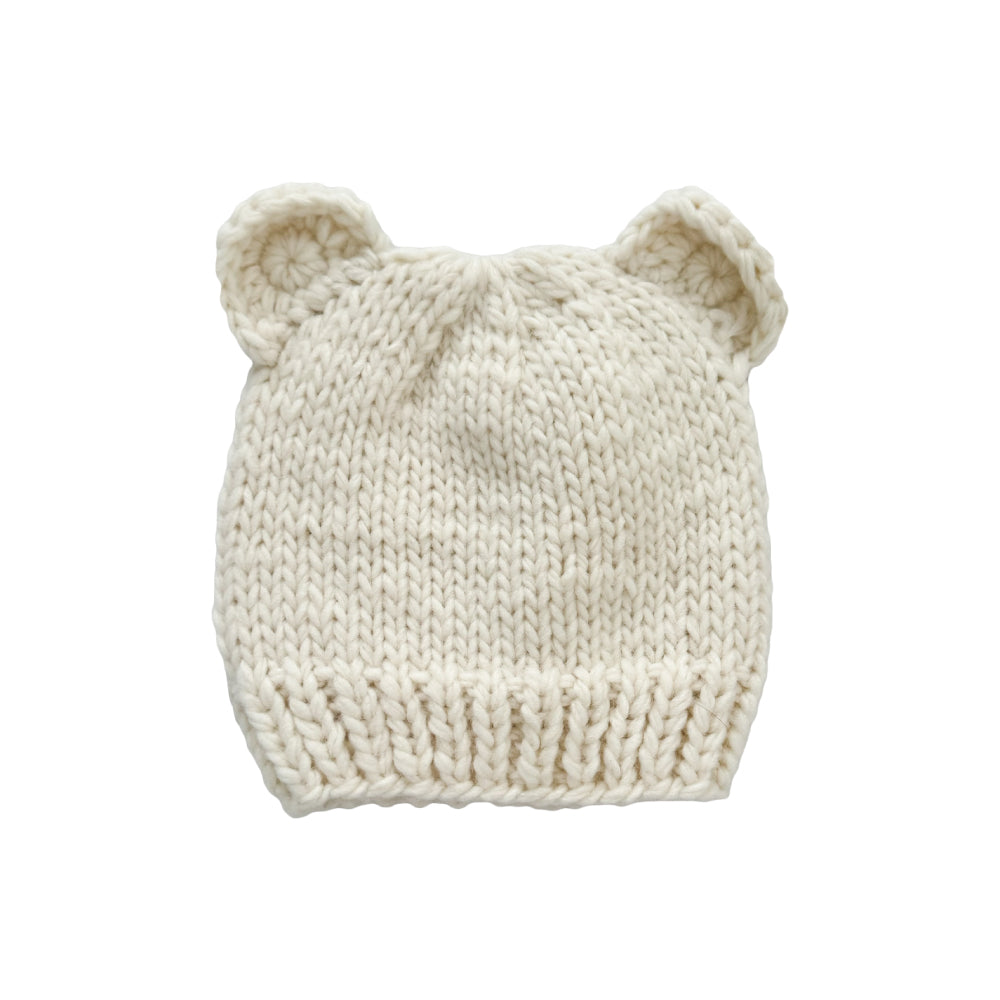 ニットハット - Teddy Bear Cream