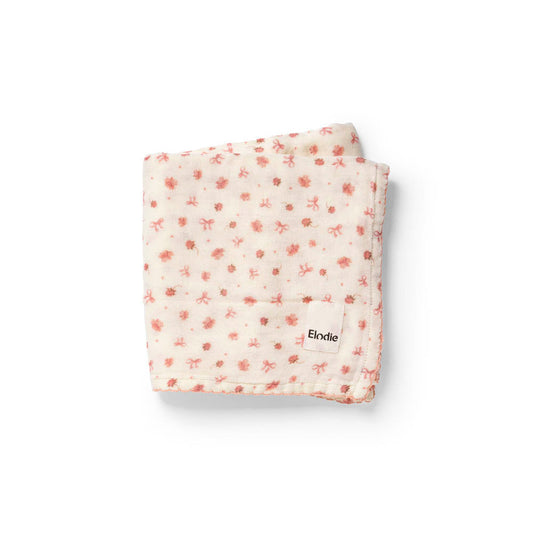 バンブーモスリンブランケット- Petit River Rose