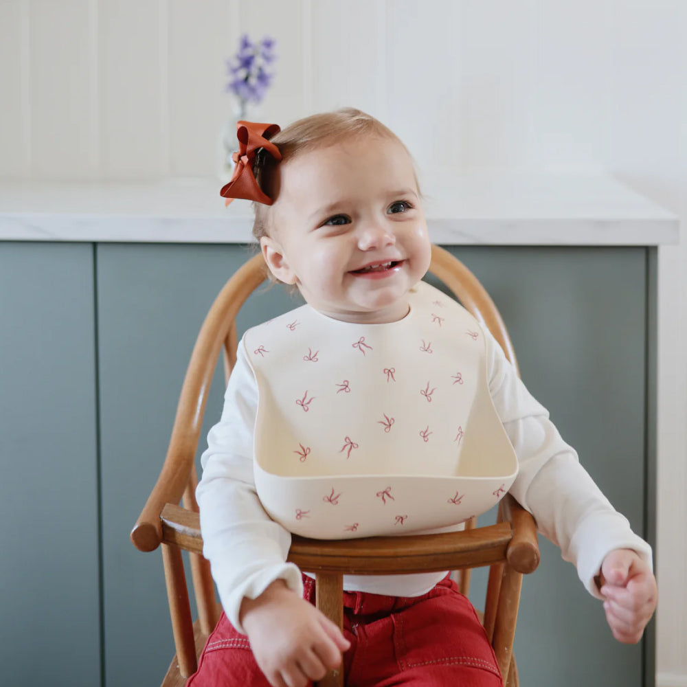 シリコン お食事エプロン Bows