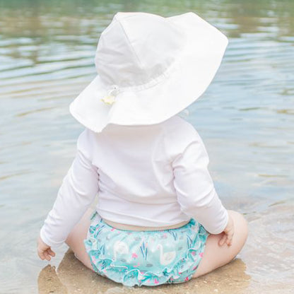 UVカット サンハット - Brim White