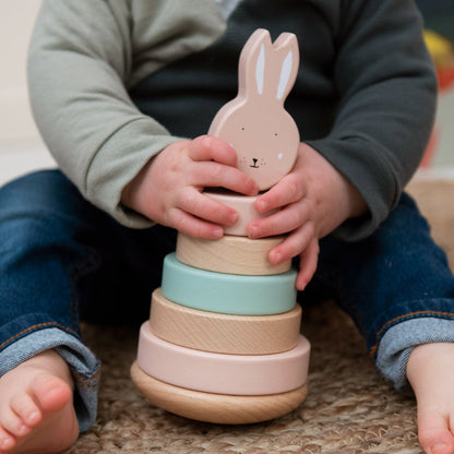 ウッデン スタッキング トイ - Mrs. Rabbit