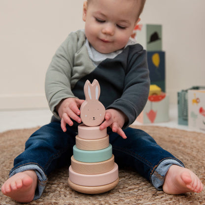 ウッデン スタッキング トイ - Mrs. Rabbit