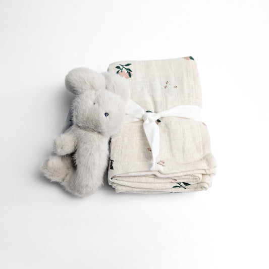 おくるみ×ラトルセット - Rabbit Set