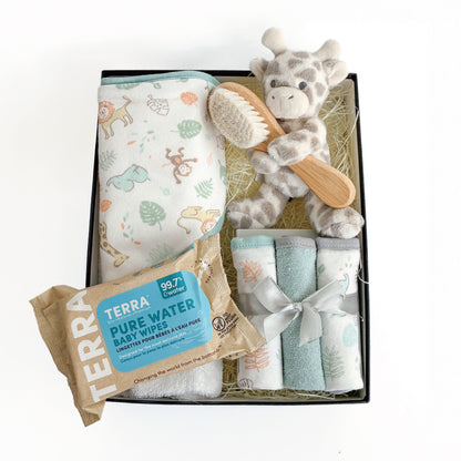 ニューボーン バスギフトセット Savanna Giraffe Set