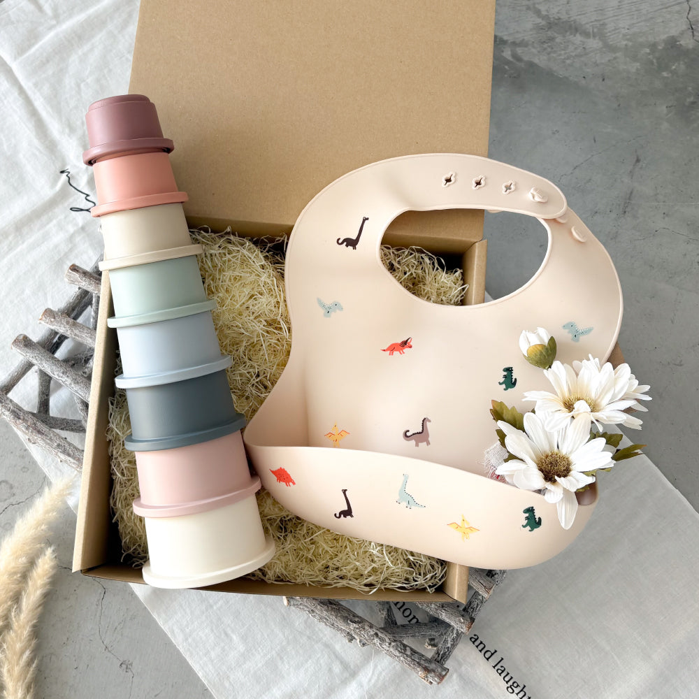 ビブ＆トイセット Dinosaurs  Set