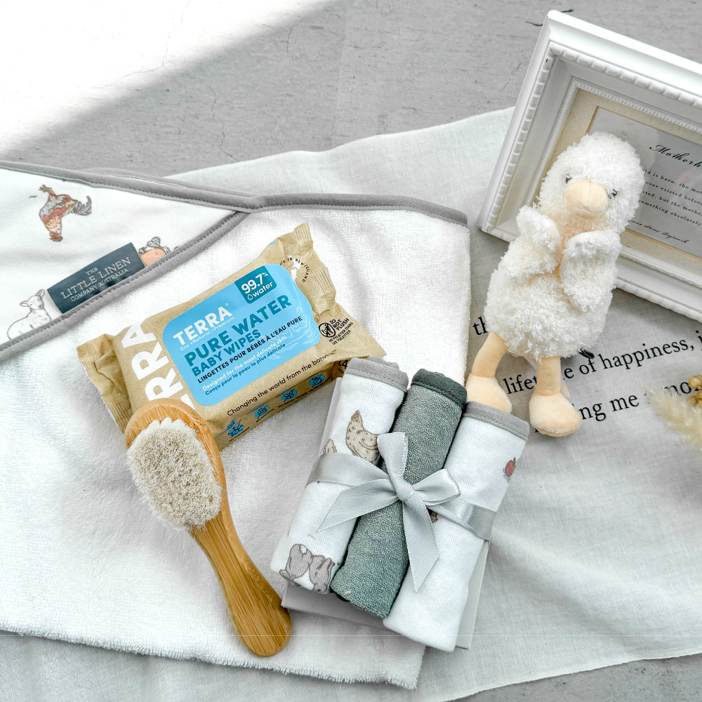 ニューボーン バスギフトセット Fuzzy Duck Set