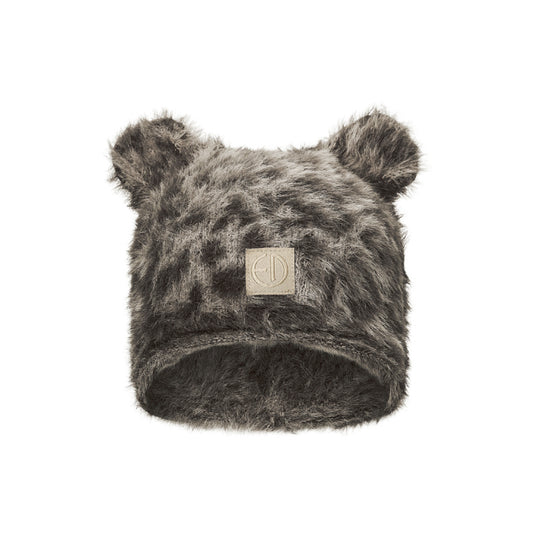 ファーリーニット ビーニー - Le Leopard