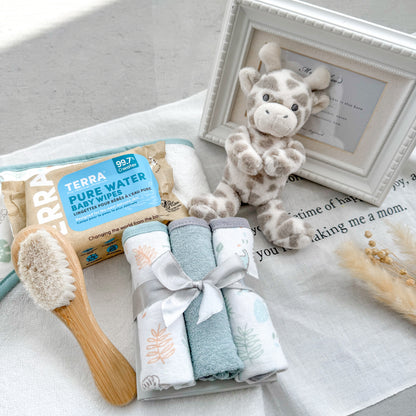 ニューボーン バスギフトセット Savanna Giraffe Set