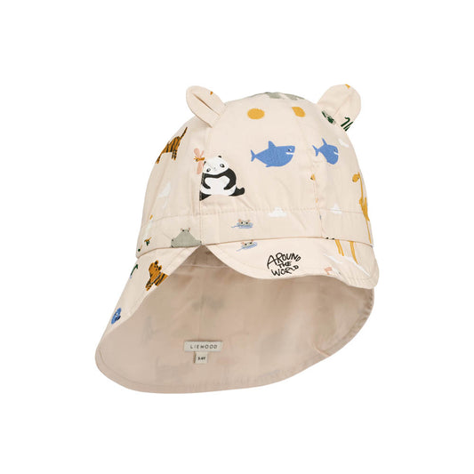 Gorm 耳つきリバーシブルサンハット -Around the world