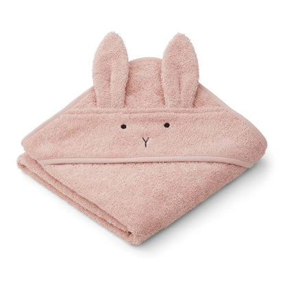 Albert hooded towel - Rabbit rose