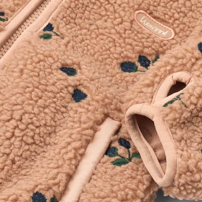 Mara 耳付きパイルジャケット - Berry