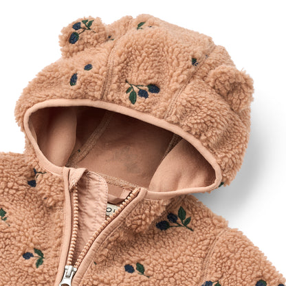 Mara 耳付きパイルジャケット - Berry