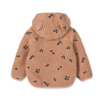 Mara 耳付きパイルジャケット - Berry