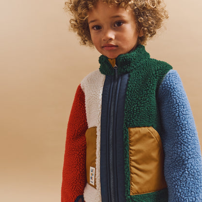 Noam パイルジャケット - Garden green multi mix