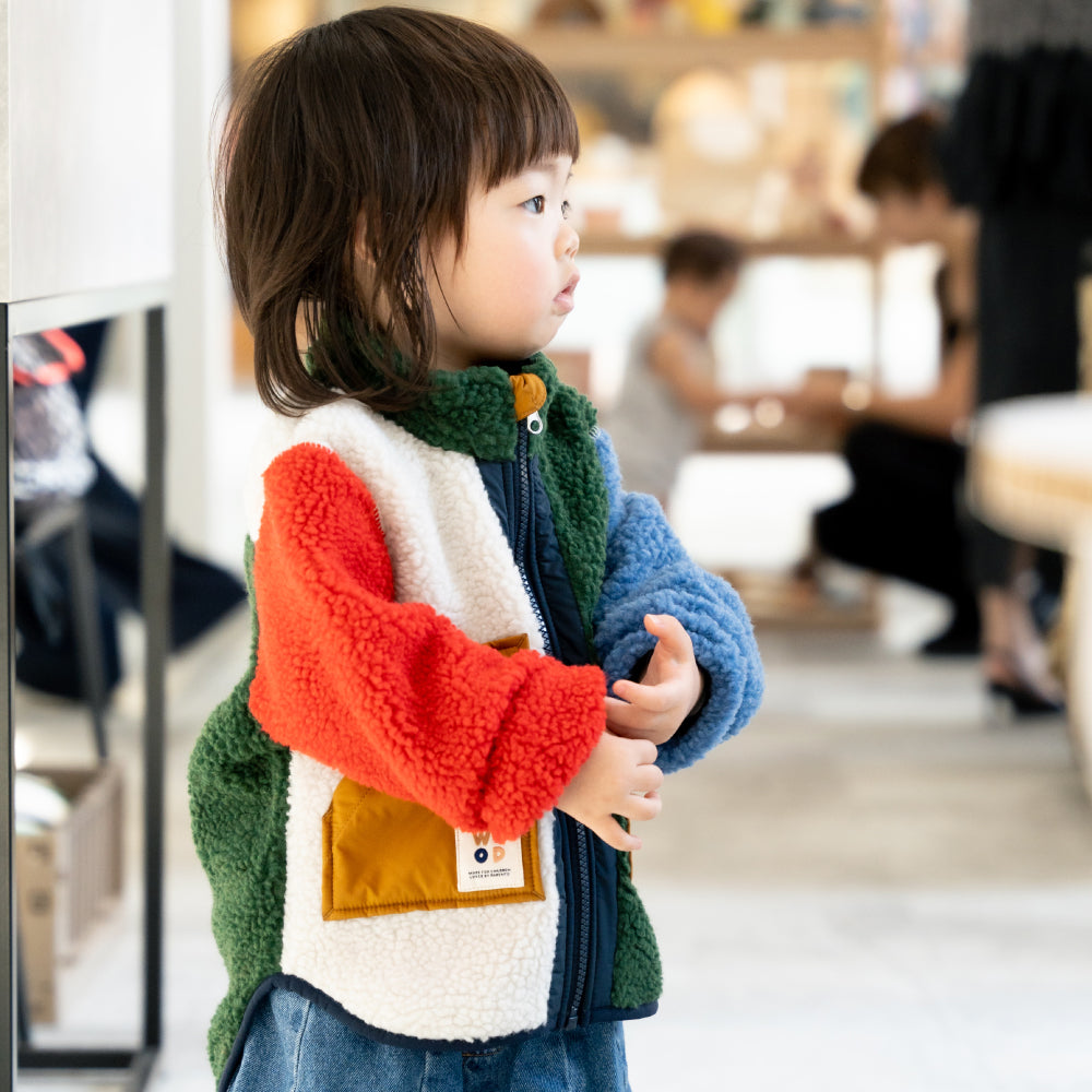 Noam パイルジャケット - Garden green multi mix