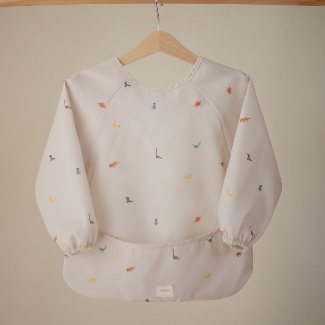 長袖 お食事エプロン Dinosaurs