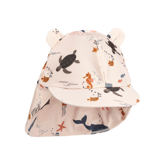 Senia Sun Hat With Ears - Sea creature