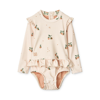 Sille Baby Printed Swimsuit 長袖 - Peach