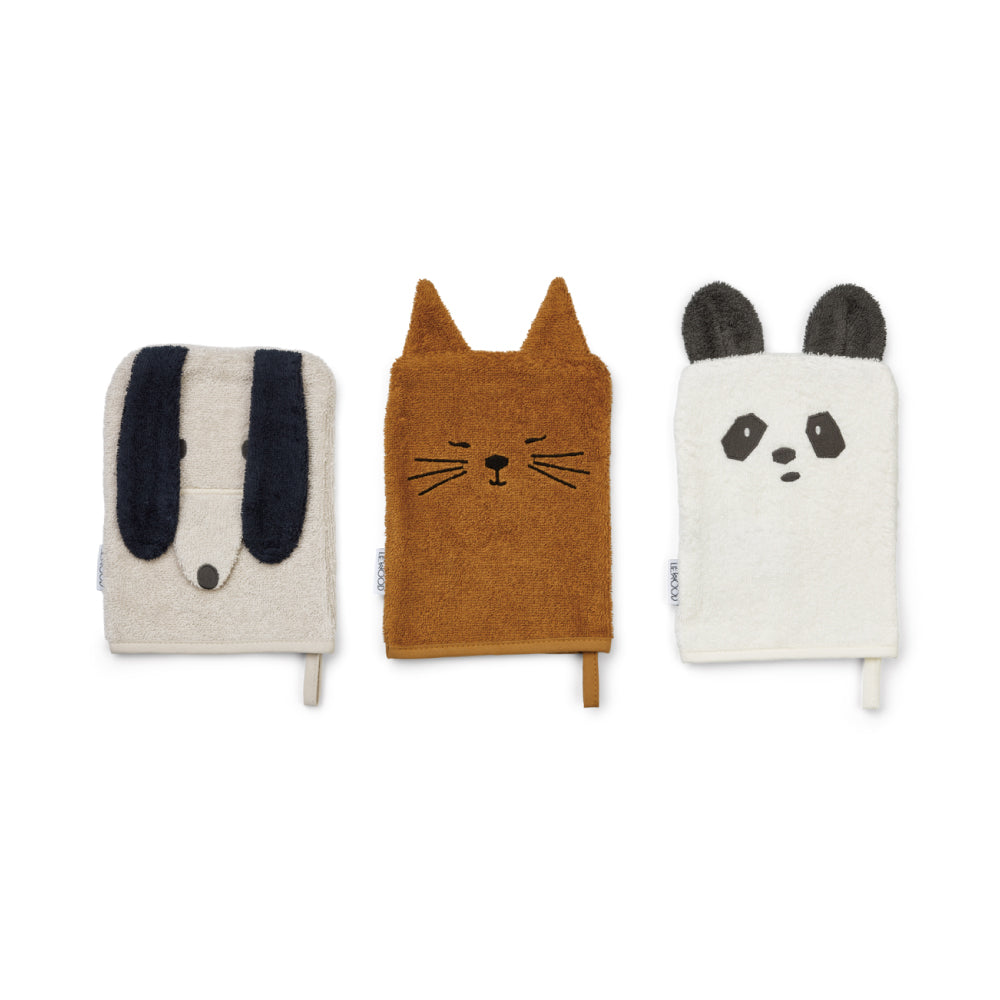 Sylvester Washcloth 3-Pack -Animal-