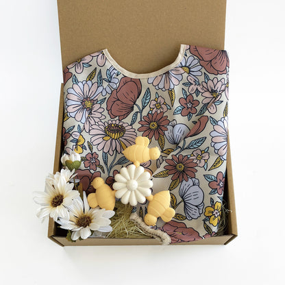 長袖エプロン＆スピナートイセット Retro Flowers Set