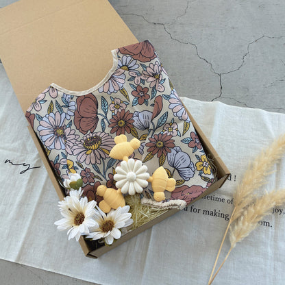 長袖エプロン＆スピナートイセット Retro Flowers Set