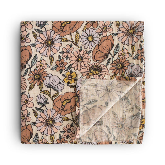 おくるみ Retro Flowers