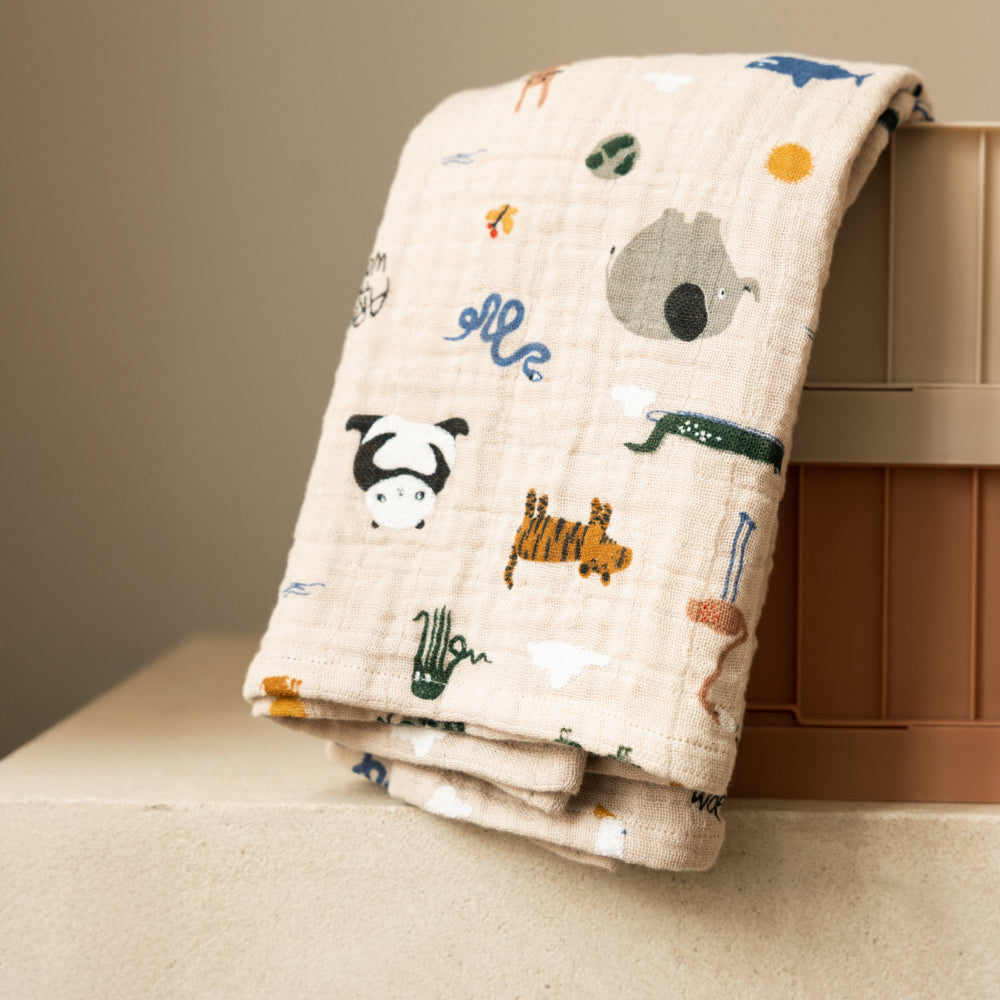 Lewis モスリンクロス 2枚セット - Around the world