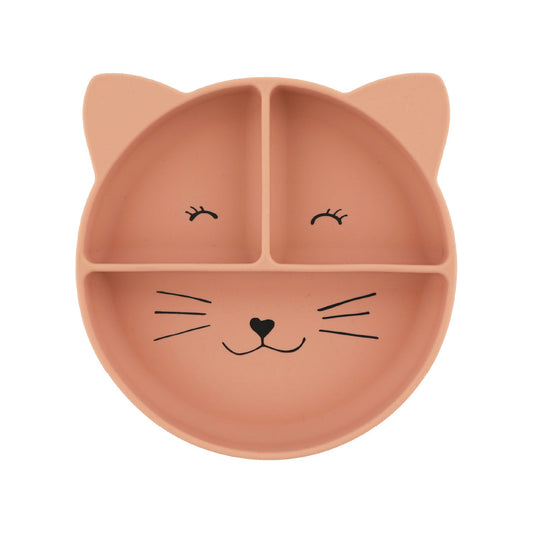 シリコン 仕切り付きプレート - Mrs.Cat