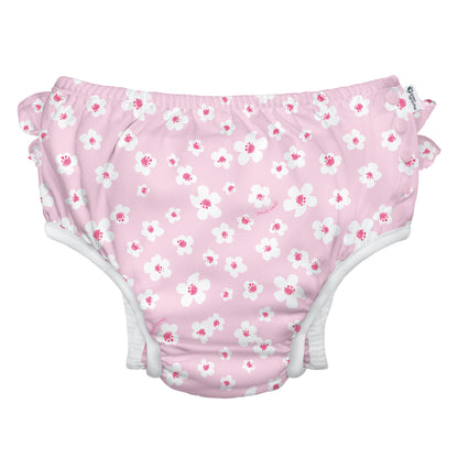 スナップ付スイムパンツ - Light Pink Small Blossoms