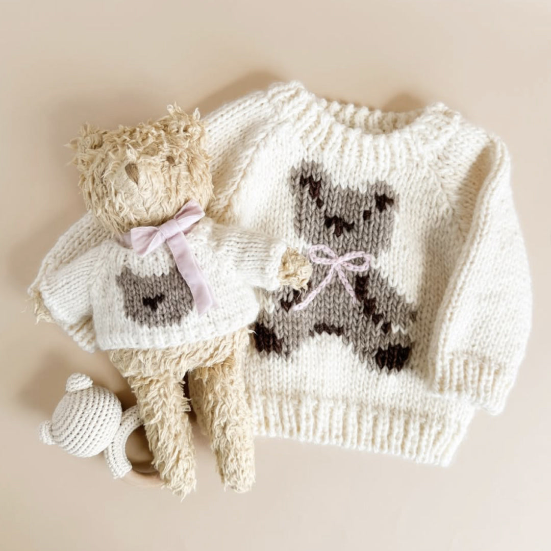 セーター - Teddy Bear Pink