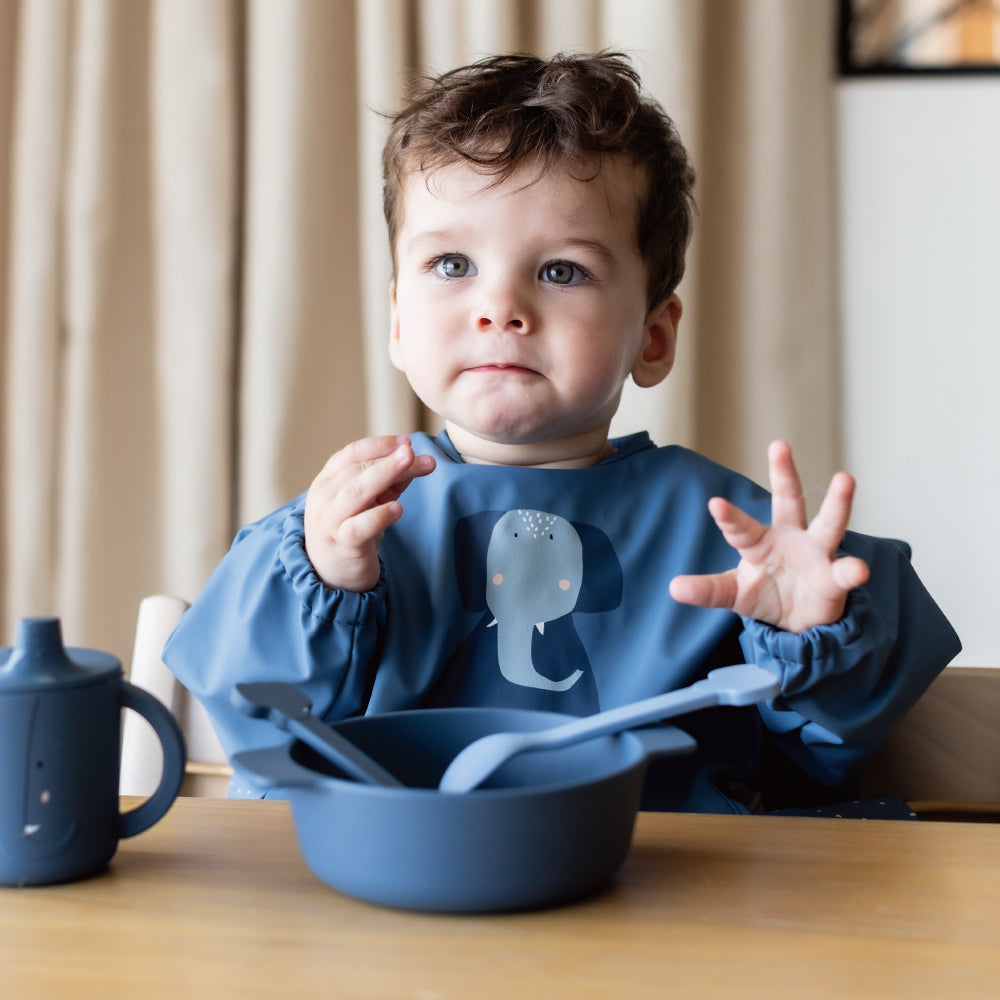 長袖 お食事エプロン- Mrs.Elephant